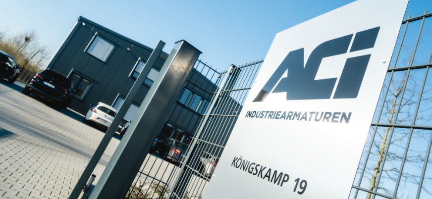 Der Eingang von ACI Industriearmaturen