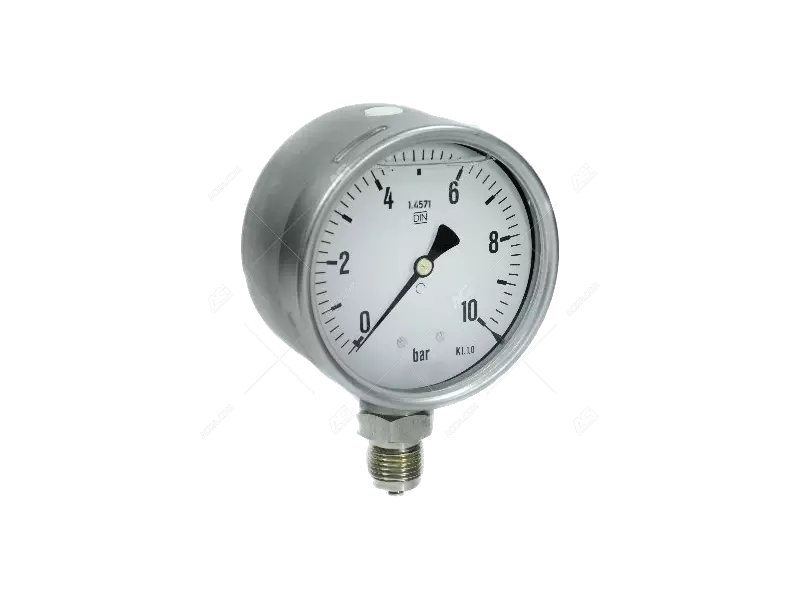 Glyzerin-Rohrfedermanometer NG100, Kl. 1.0