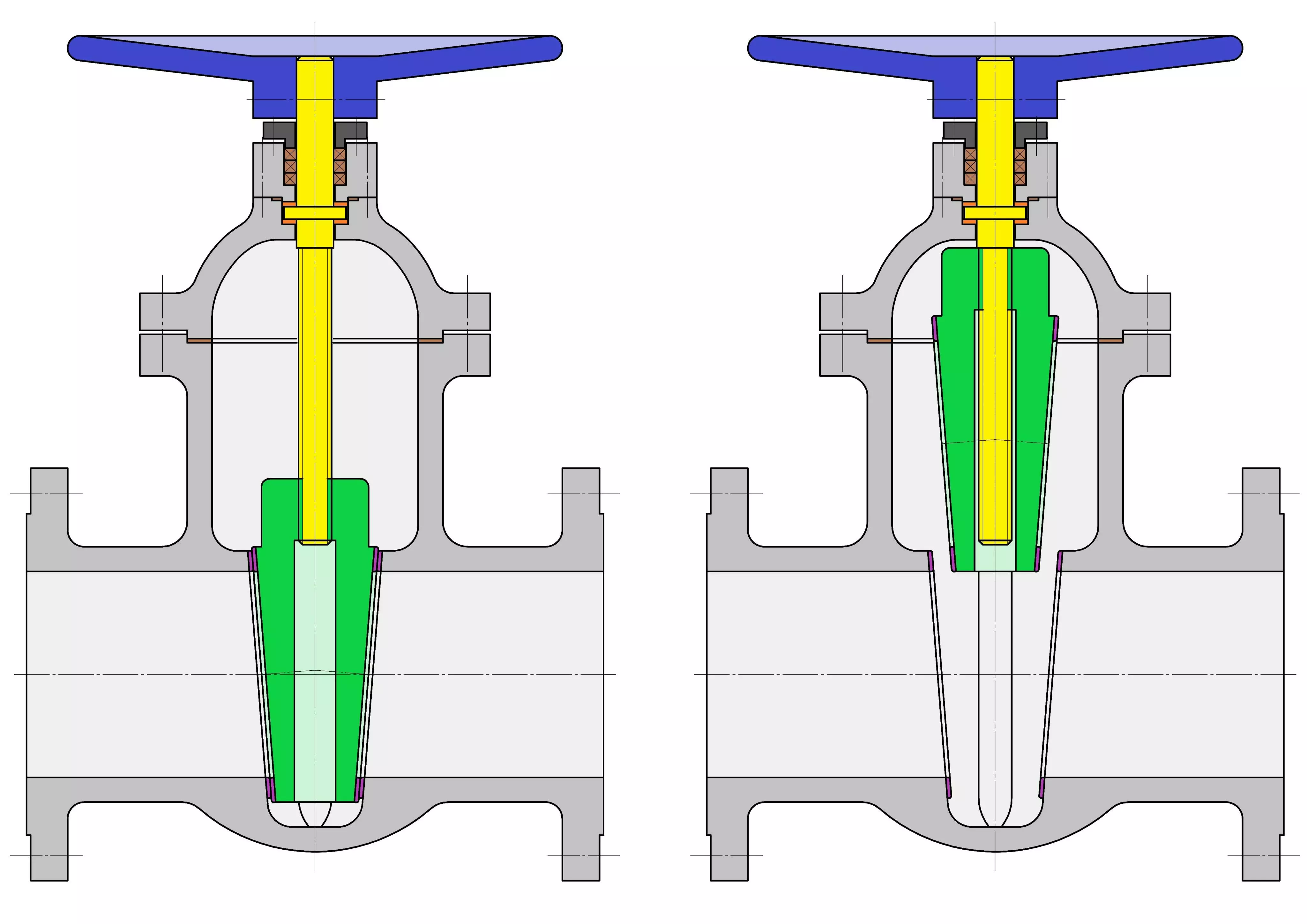 Shut-off-valve-solid-wedge-internal-stem