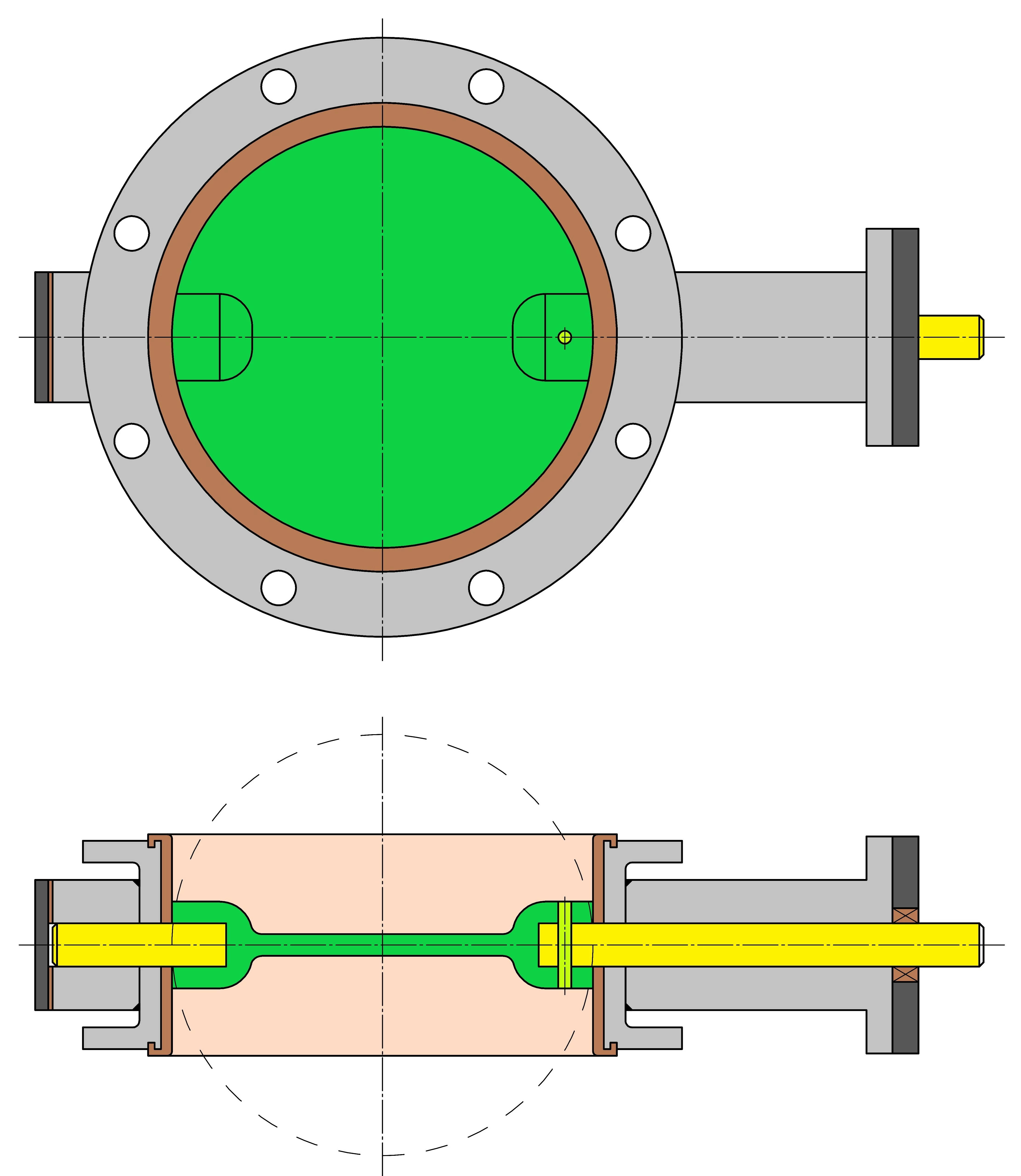 Butterfly-valve-double-flanged-design