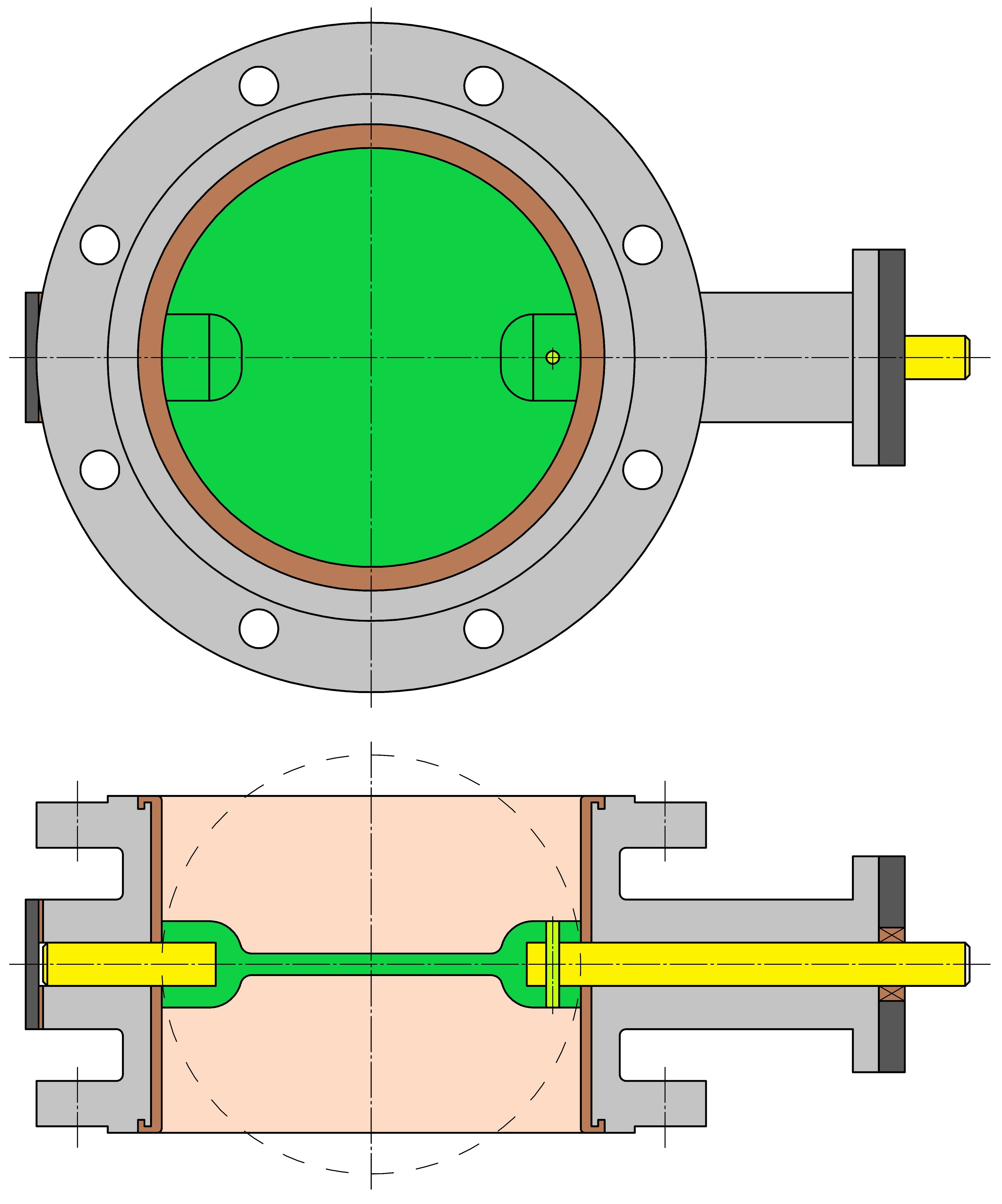 Butterfly-valve-flanged-design