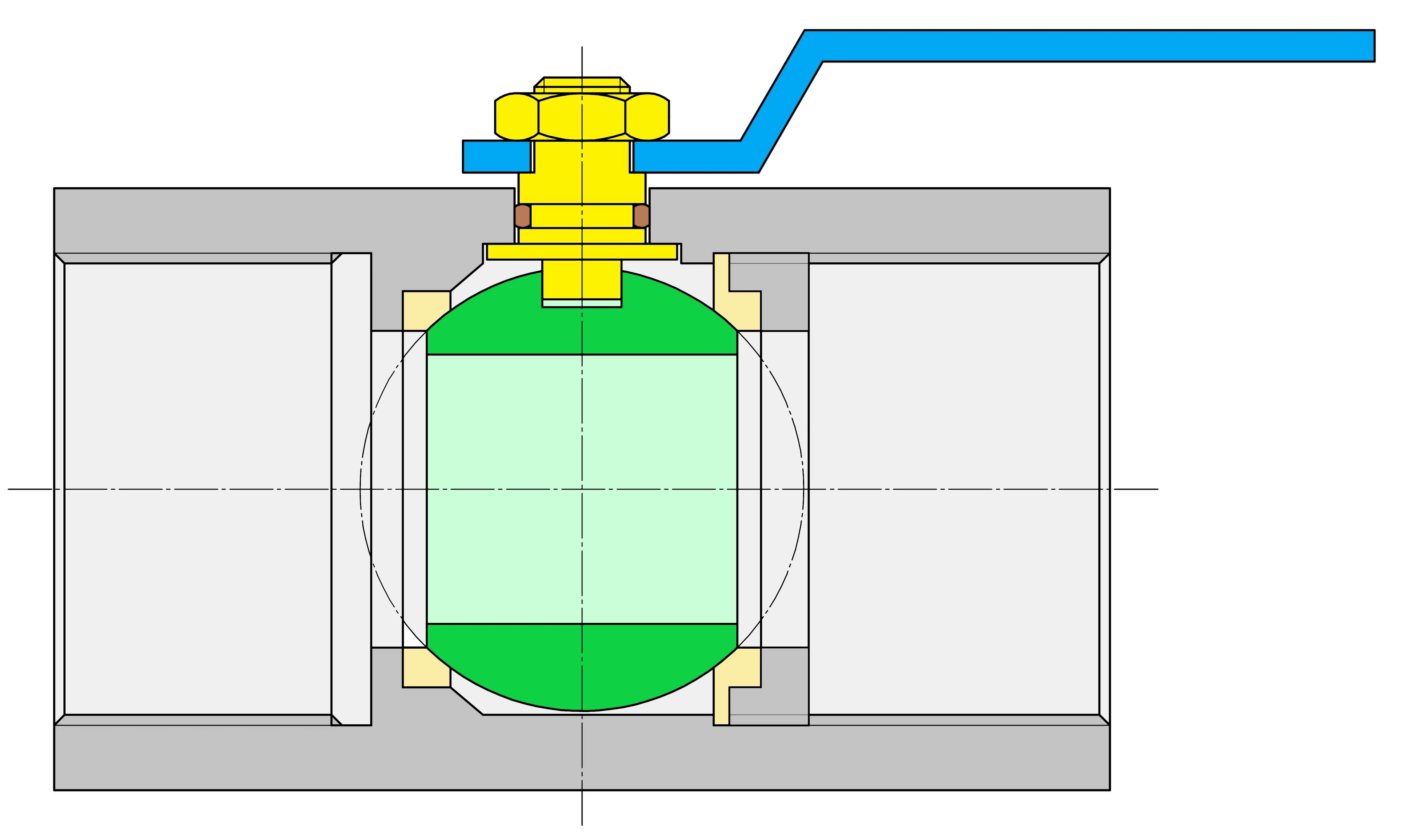 Ball-valve-floating-bearing-reduced-passage-one-piece-soft-sealing-both-sides-internal-thread