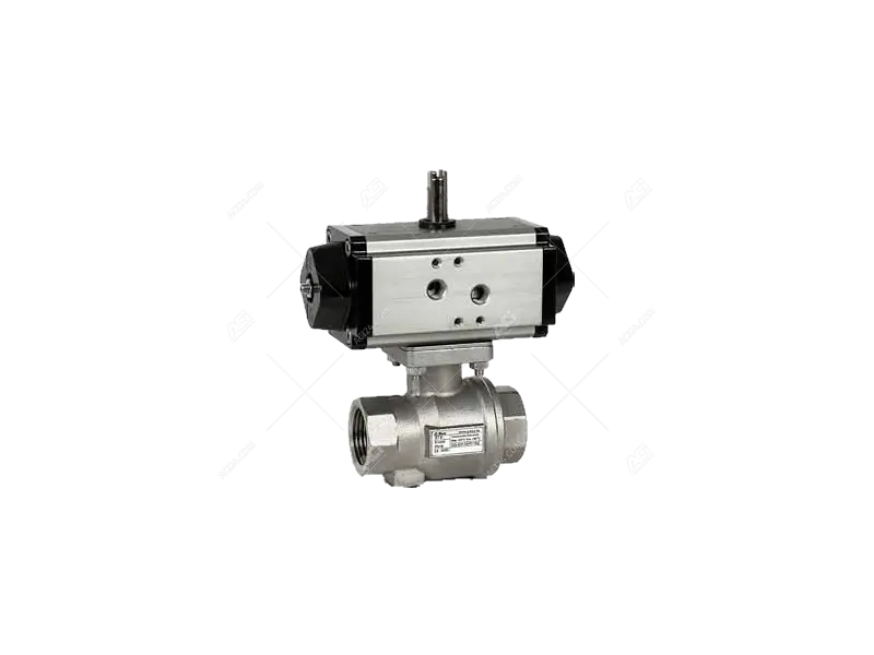 Automatic threaded ball valves PN100 - type B-AKP-87E - 1.4408