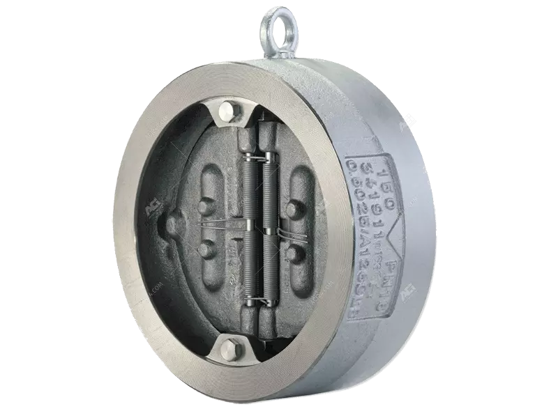 Double flap check valves made of grey cast iron / steel / stainless steel, PN63-160