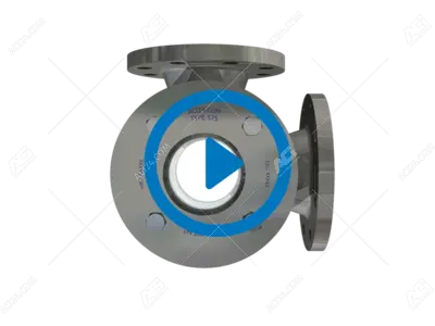 Flow corner sight glasses