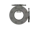 Corner flow sight glass 
