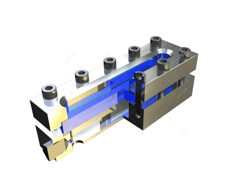 Rectangular level indicatorType 400 - PN16-40 - cut view
